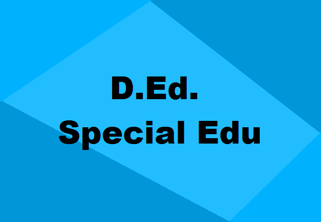 D.Ed. Special Education