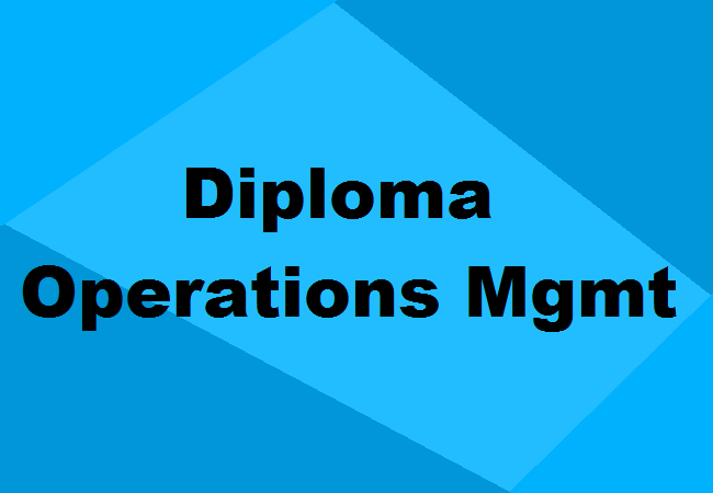 Diploma in Operations Management
