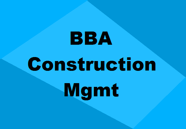 BBA in Construction Management