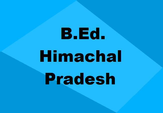 B.Ed. Colleges Himachal Pradesh