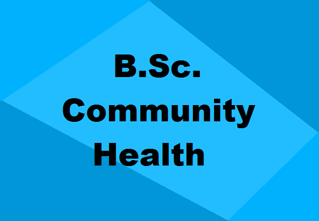 B.Sc. Community Health
