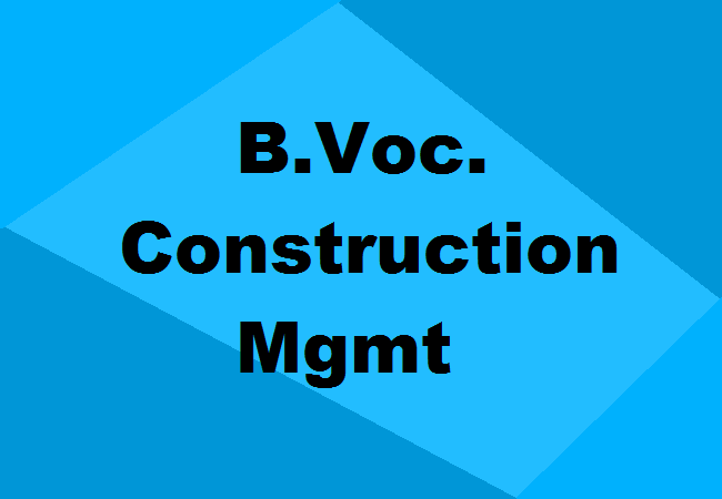 B.Voc. Construction Technology