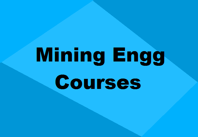 Mining Engineering courses