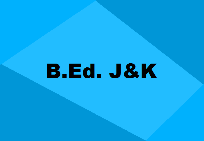 B.Ed. Colleges Jammu and Kashmir