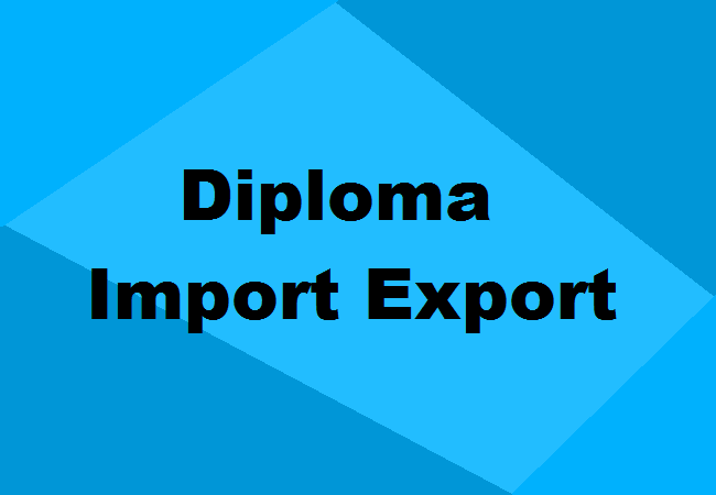 Diploma in Import and Export