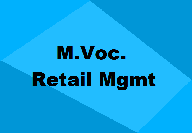 M.Voc. Retail Management