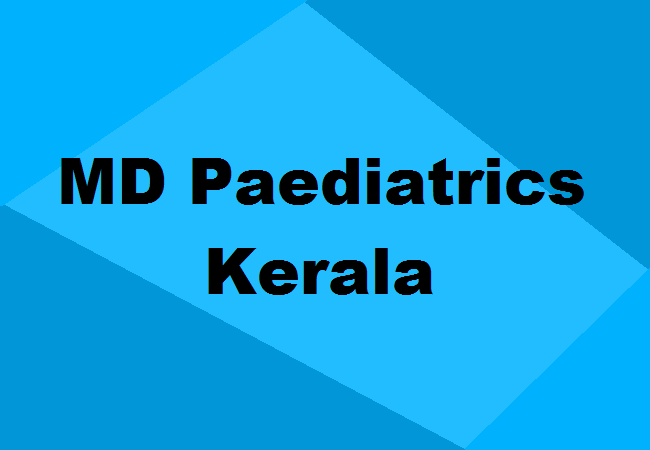 MD Paediatrics Seats Kerala