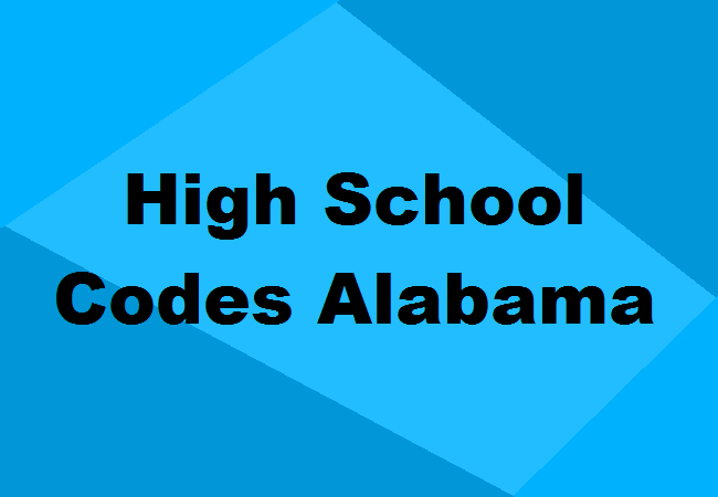 Alabama High School Codes