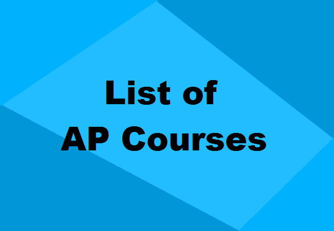 List of AP Courses Exams