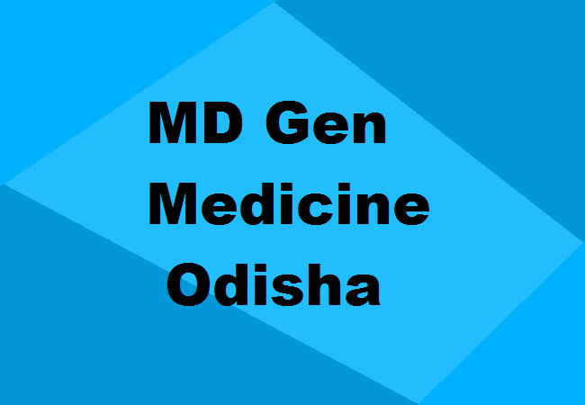 MD General Medicine Seats Odisha