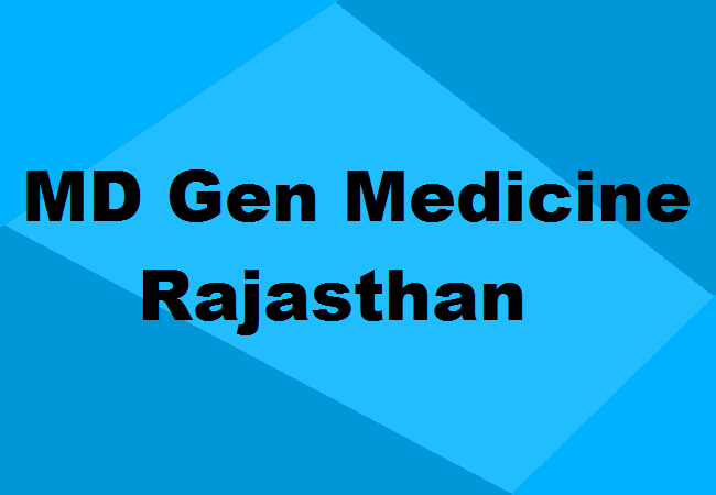 MD General Medicine Seats Rajasthan