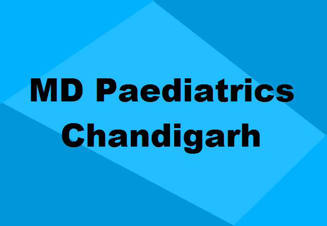 MD Paediatrics Seats Chandigarh