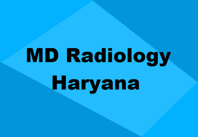 MD Radiology Seats Haryana