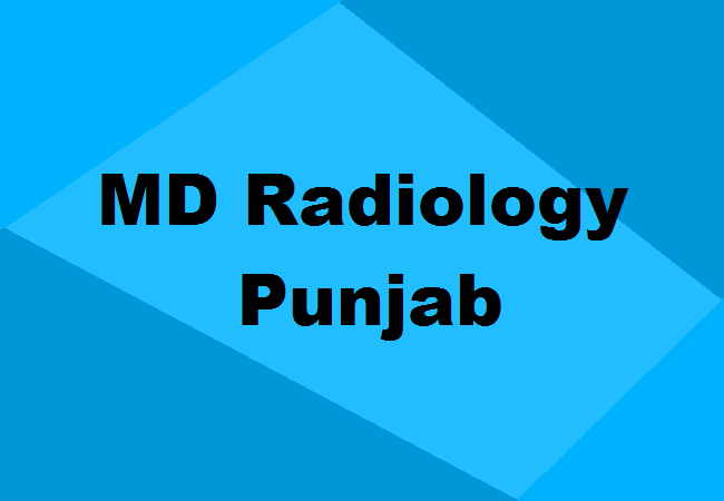 MD Radiology Seats Punjab