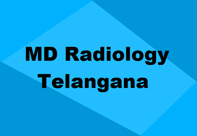 MD Radiology Seats Telangana