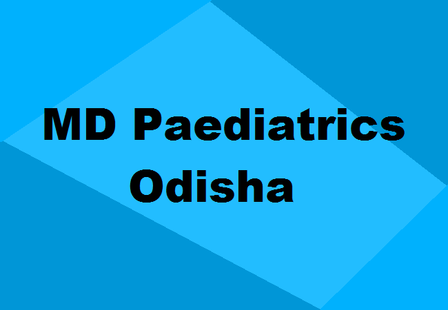 MD Paediatrics Seats Odisha