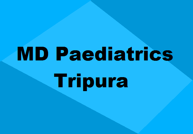 MD Paediatrics Seats Tripura