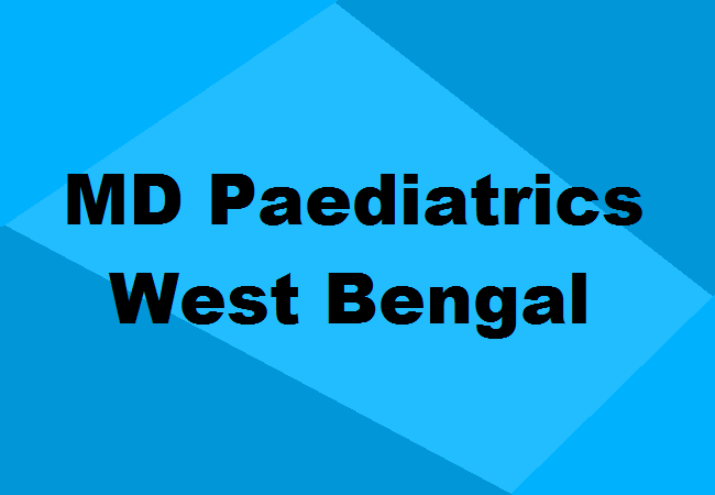 MD Paediatrics Seats West Bengal