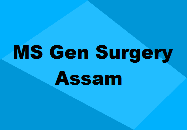 MS General Surgery Seats Assam