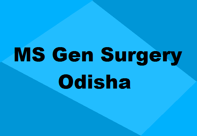 MS General Surgery Seats Odisha