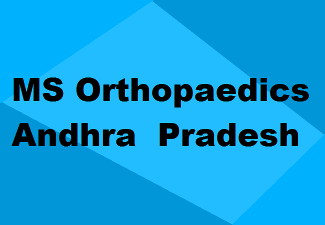 MS Orthopaedics Seats Andhra Pradesh