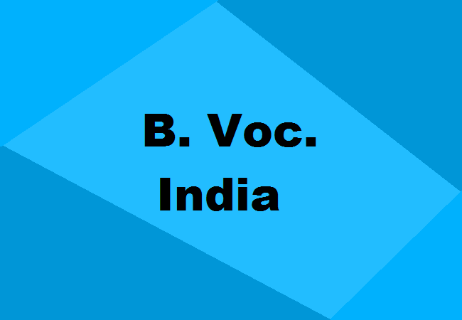 B.Voc. Colleges in India