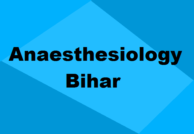 MD Anaesthesiology Seats Bihar