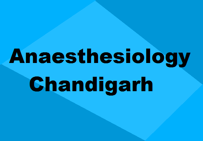 MD Anaesthesiology Seats Chandigarh