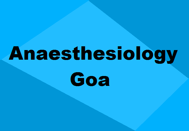 MD Anaesthesiology Seats Goa