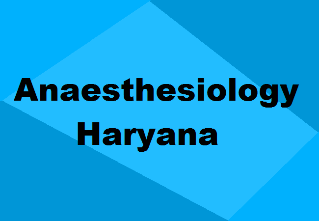 MD Anaesthesiology Seats Haryana