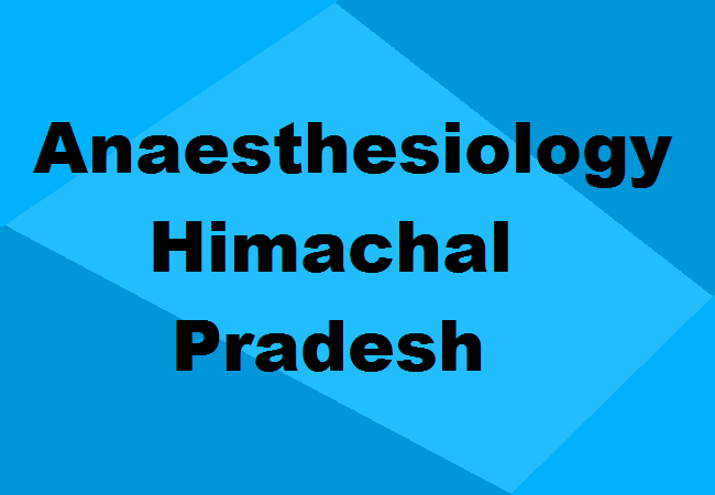 MD Anaesthesiology Seats Himachal Pradesh