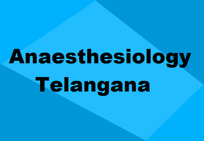 MD Anaesthesiology Seats Telangana