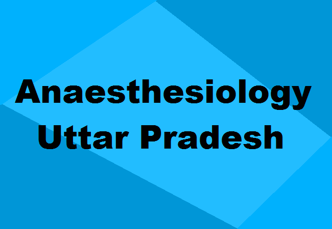 MD Anaesthesiology Seats Uttar Pradesh