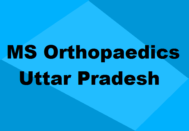 MS Orthopaedics Seats Uttar Pradesh