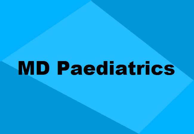 MD Paediatrics Seats