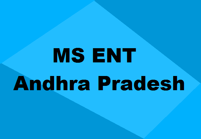 MS ENT Seats Andhra Pradesh