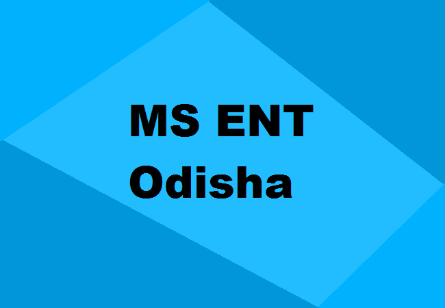 MS ENT Seats Odisha