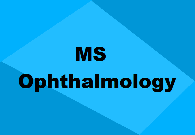 MS Ophthalmology Seats