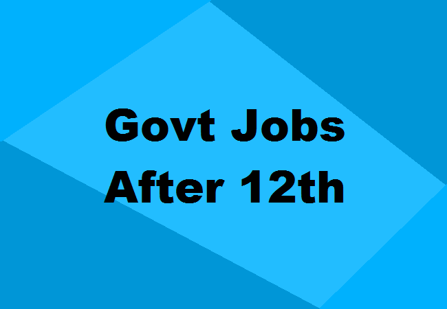 Government Jobs After 12th