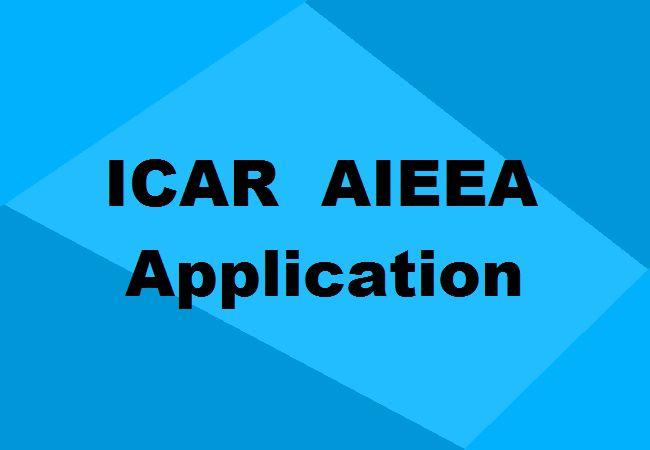 ICAR AIEEA Application