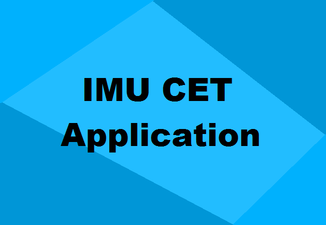 IMU CET Application