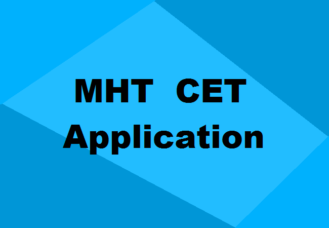 MHT CET Application