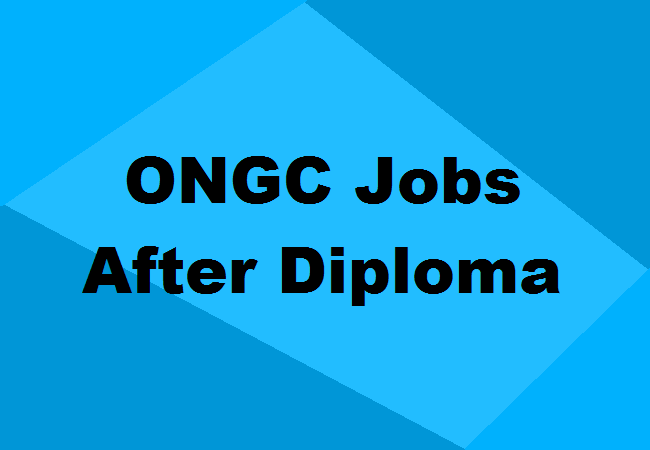 ONGC Jobs after Diploma