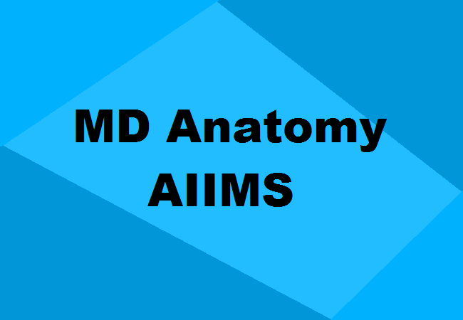 MD Anatomy Seats AIIMS