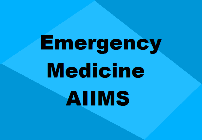 MD Emergency Medicine Seats AIIMS