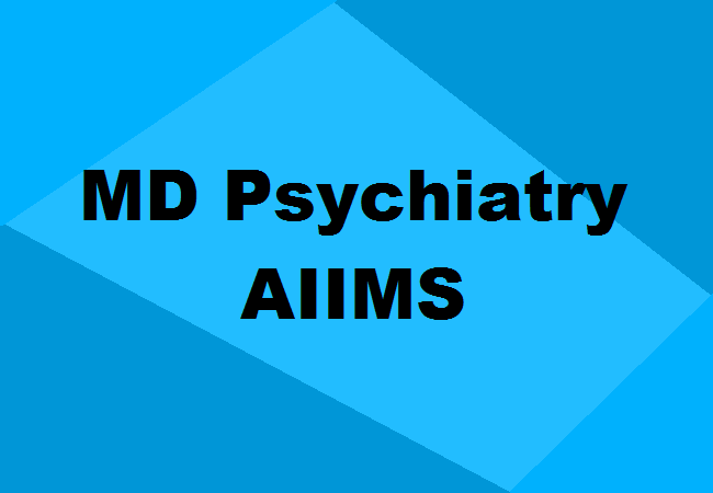 MD Psychiatry Seats AIIMS