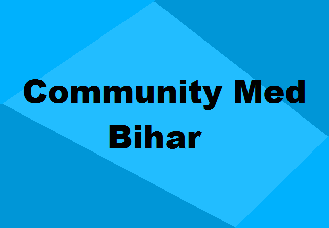 Community Medicine Colleges Bihar