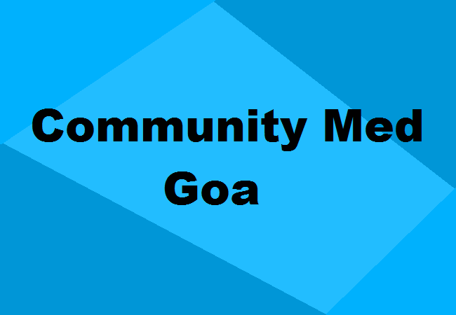 Community Medicine Colleges Goa