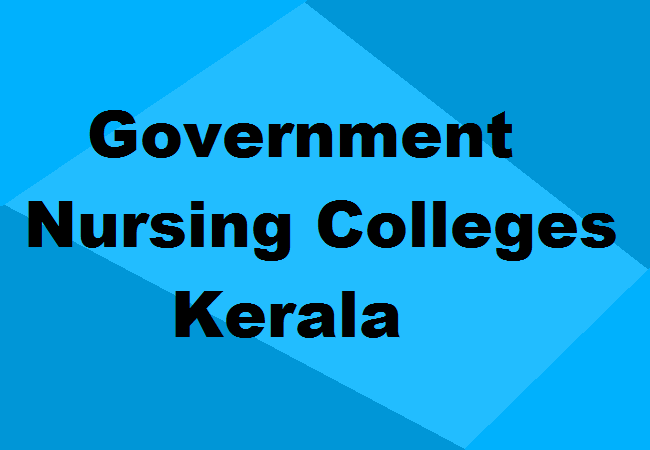 Govt Nursing Colleges Kerala