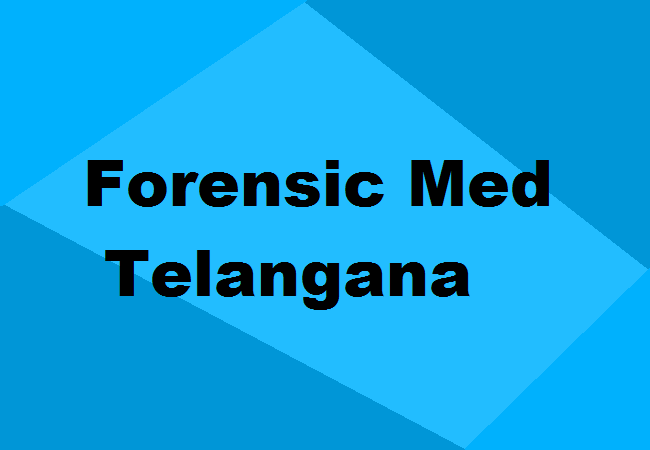 MD Forensic Medicine Colleges Telangana